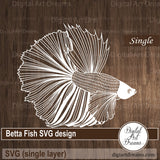 Betta Fish SVG designs
