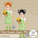Spring garden clipart