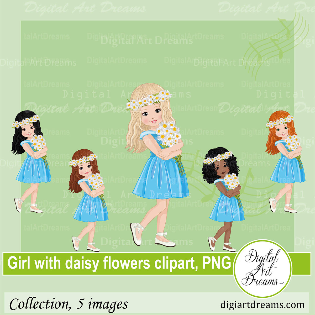daisy girl clip art