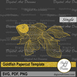 Goldfish paper cutting