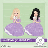 Girl in the lilac dress