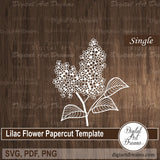 Lilac flower SVG