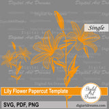 SVG lily flowers
