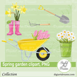 Spring garden clipart