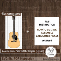 Acoustic guitar embellishments SVG