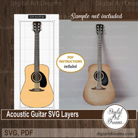 Acoustic guitar embellishment SVG