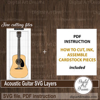 Acoustic guitar SVG layers