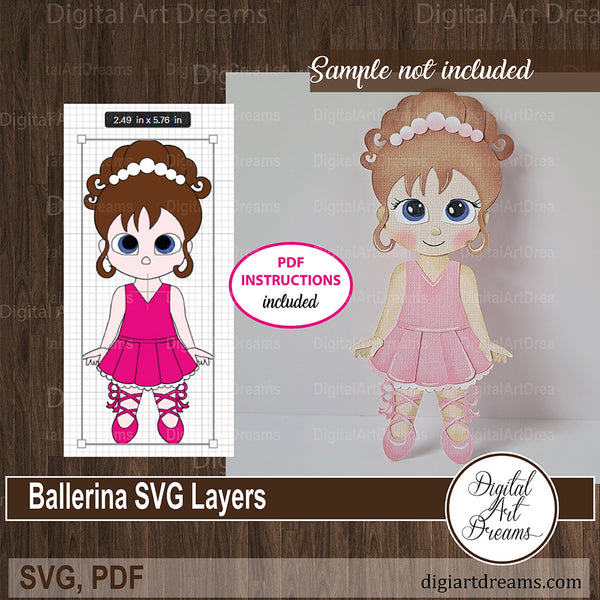 Ballerina scrapbook embellishments