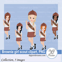 Brownie girl scout clipart