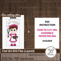 Chef SVG files for scrapbook embellishment (paper piecing or paper dolls)
