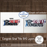 Congrats Grad scrapbook titles