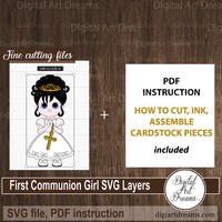 First Communion scrapbook embellishments