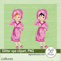 Girls spa clipart