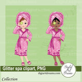 Spa party clipart images