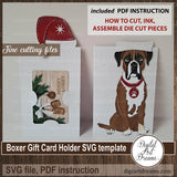 Dog gift card holder SVG