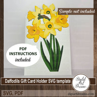 Gift card holder SVG