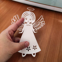 Paper angel craft template