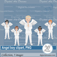 Angel boy clipart