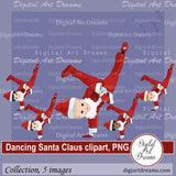 Dancing Santa clipart
