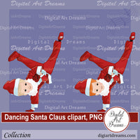 Dancing Santa Claus clipart