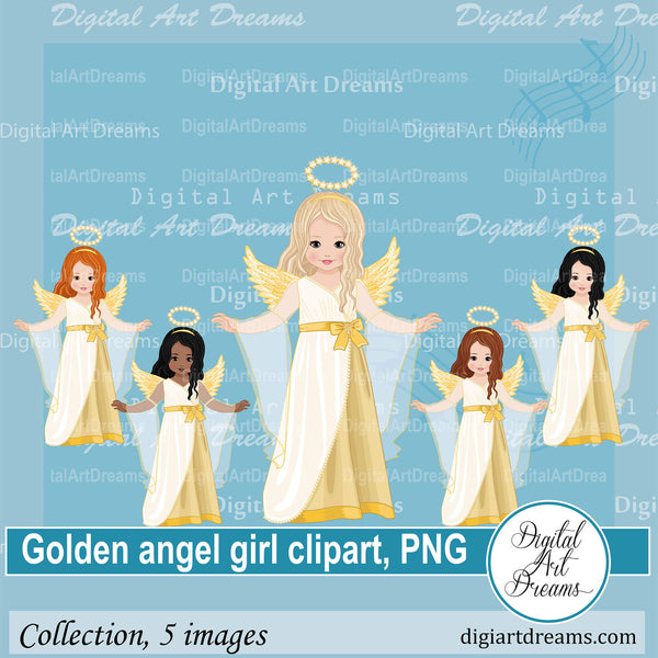 Angel girl clipart