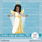African American angel clipart