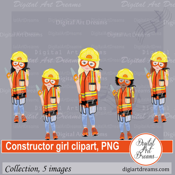 Girl constructor clipart png images