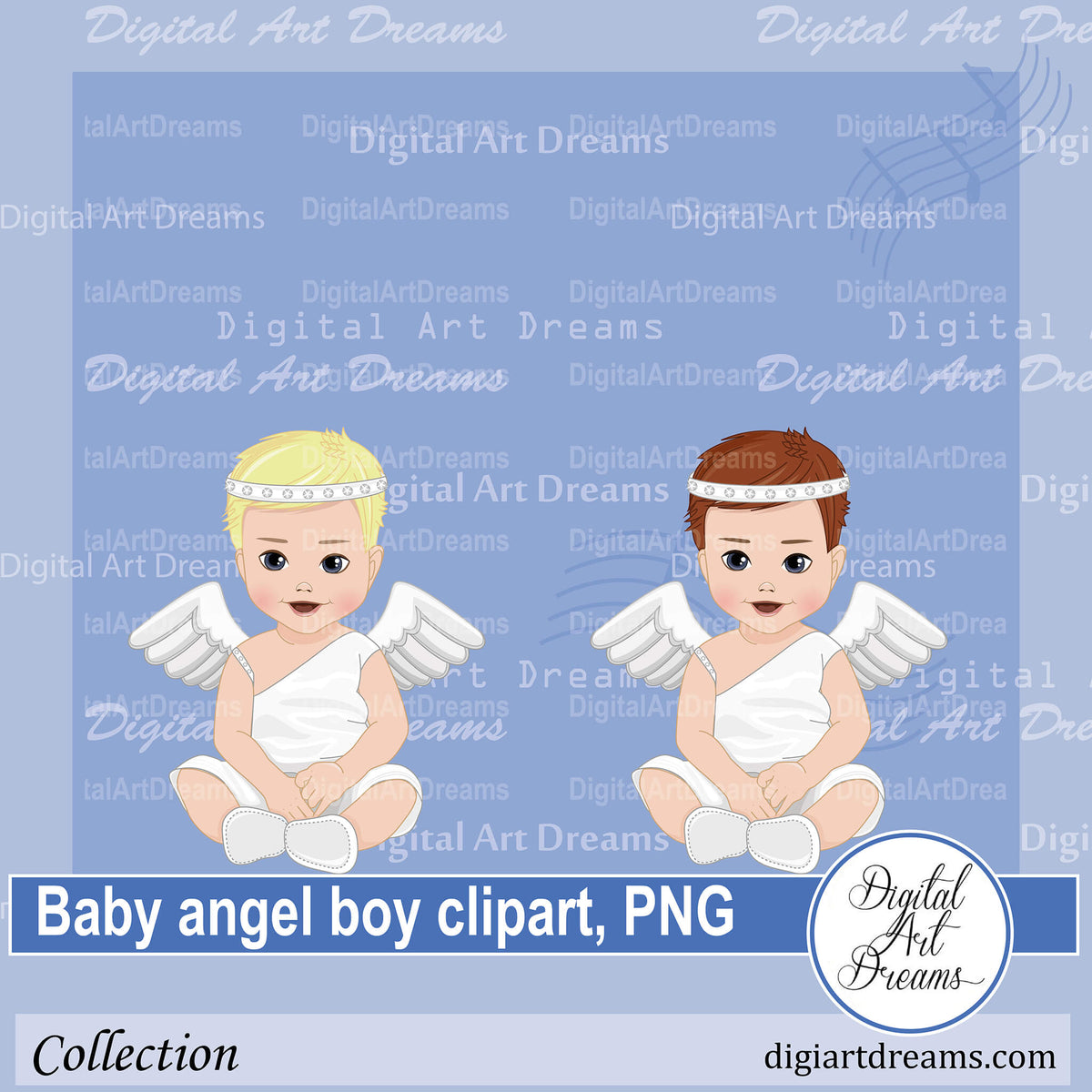 Baby Boy Angel Clipart Images for DIY Projects – Digital Art Dreams
