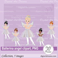 Angel ballerina clipart png