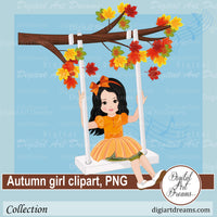Girl autumn images