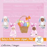 Baby's first Easter clipart png images