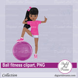 Exercise ball clipart