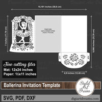 Ballerina SVG template