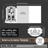 Cricut ballerina SVG cutting files