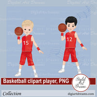 Basketball boy clipart