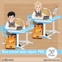 Clipart desk and chair