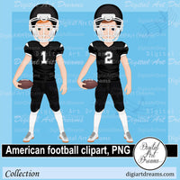 American football player clipart