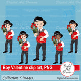 Boy Valentine clip art