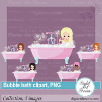 Bubble bath clipart