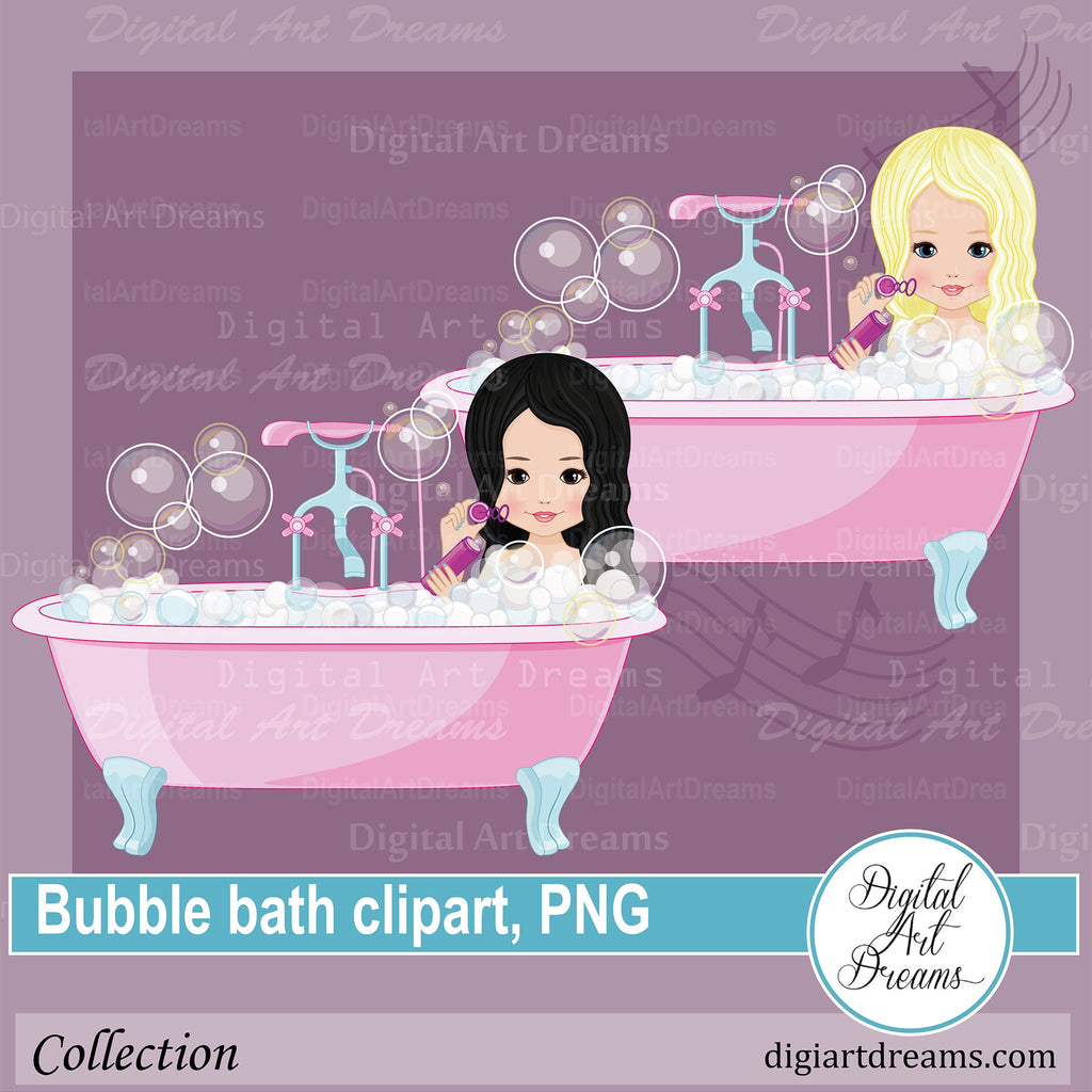 Bubble Bath Clipart Spa Girl Images Digital Art Dreams 9974