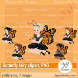 Butterfly fairy clipart