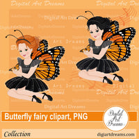 Butterfly fairy drawing