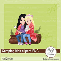 Camping marshmallow clipart
