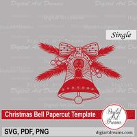 Christmas angel bell SVG file for Cricut