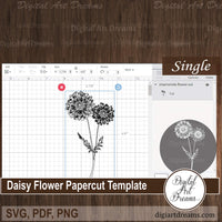 Cricut daisy flower SVG