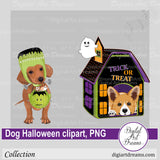 Halloween dachshund clipart png