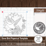 SVG dove outline