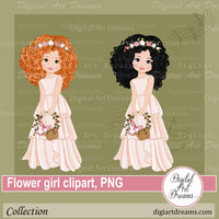 Flower girl wedding clip art