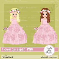 Flower girl clipart wedding