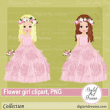 Flower girl clipart wedding